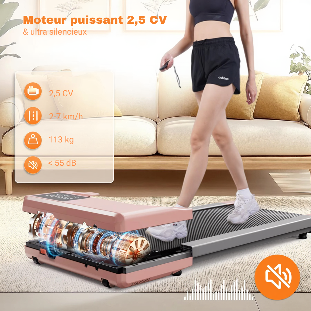 Tapis de Marche Pliable 7 km/h | L'atelier Cardio