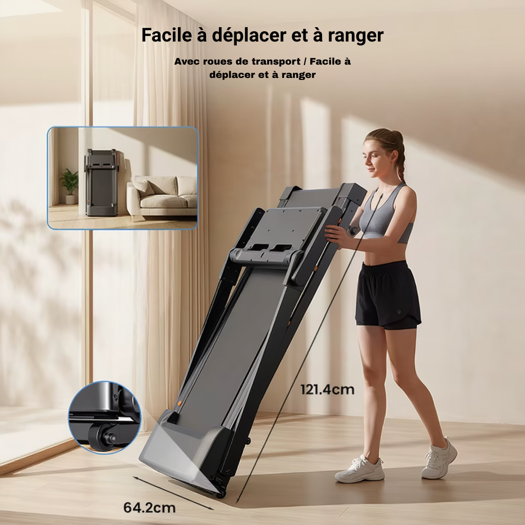 Tapis de Course Pliable - 14 km/h | L'atelier Cardio