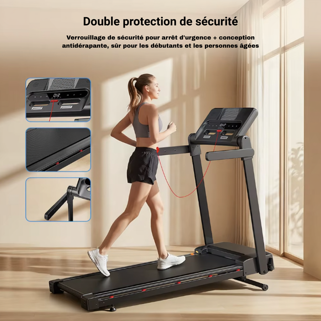 Tapis de Course Pliable - 14 km/h | L'atelier Cardio