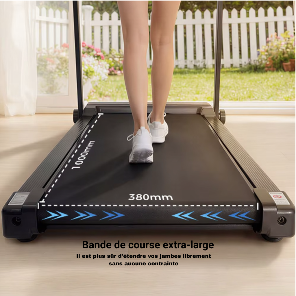 Tapis de Course Compact –  12 km/h, Inclinaison 12% | L'atelier Cardio