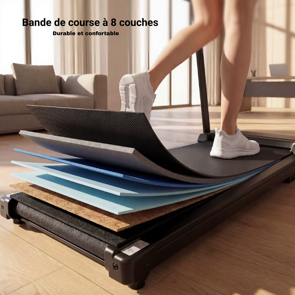 Tapis de Course Compact –  12 km/h, Inclinaison 12% | L'atelier Cardio