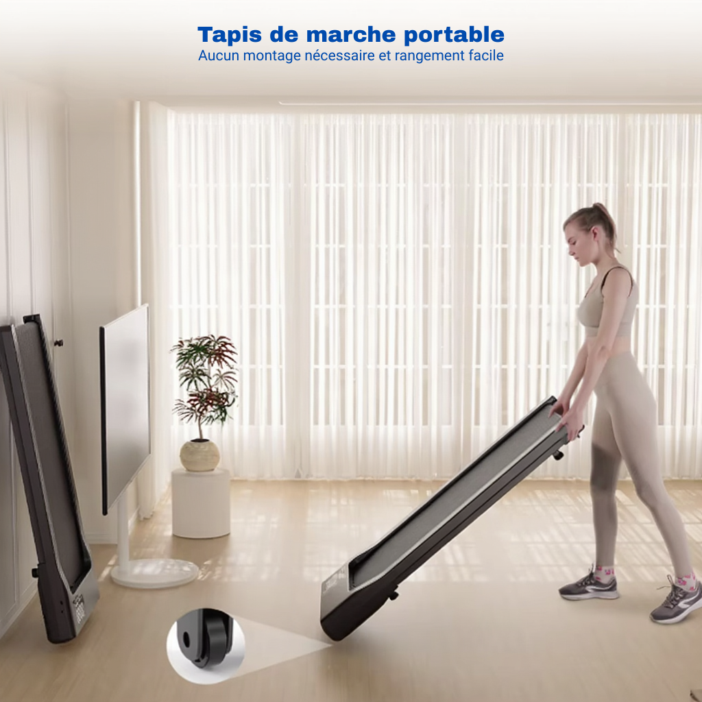 Tapis de Marche Pliable Ultra-Fin 12 cm | L'atelier Cardio