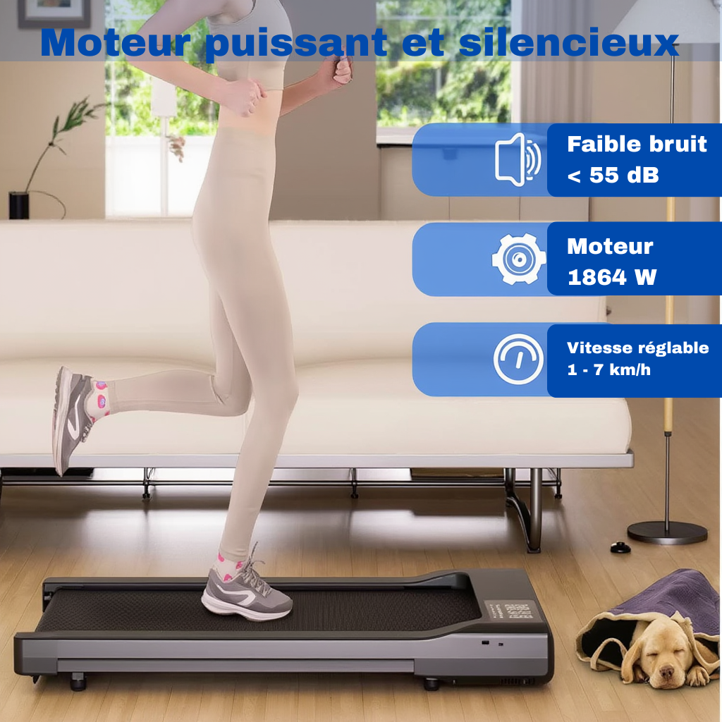Tapis de Marche Pliable Ultra-Fin 12 cm | L'atelier Cardio