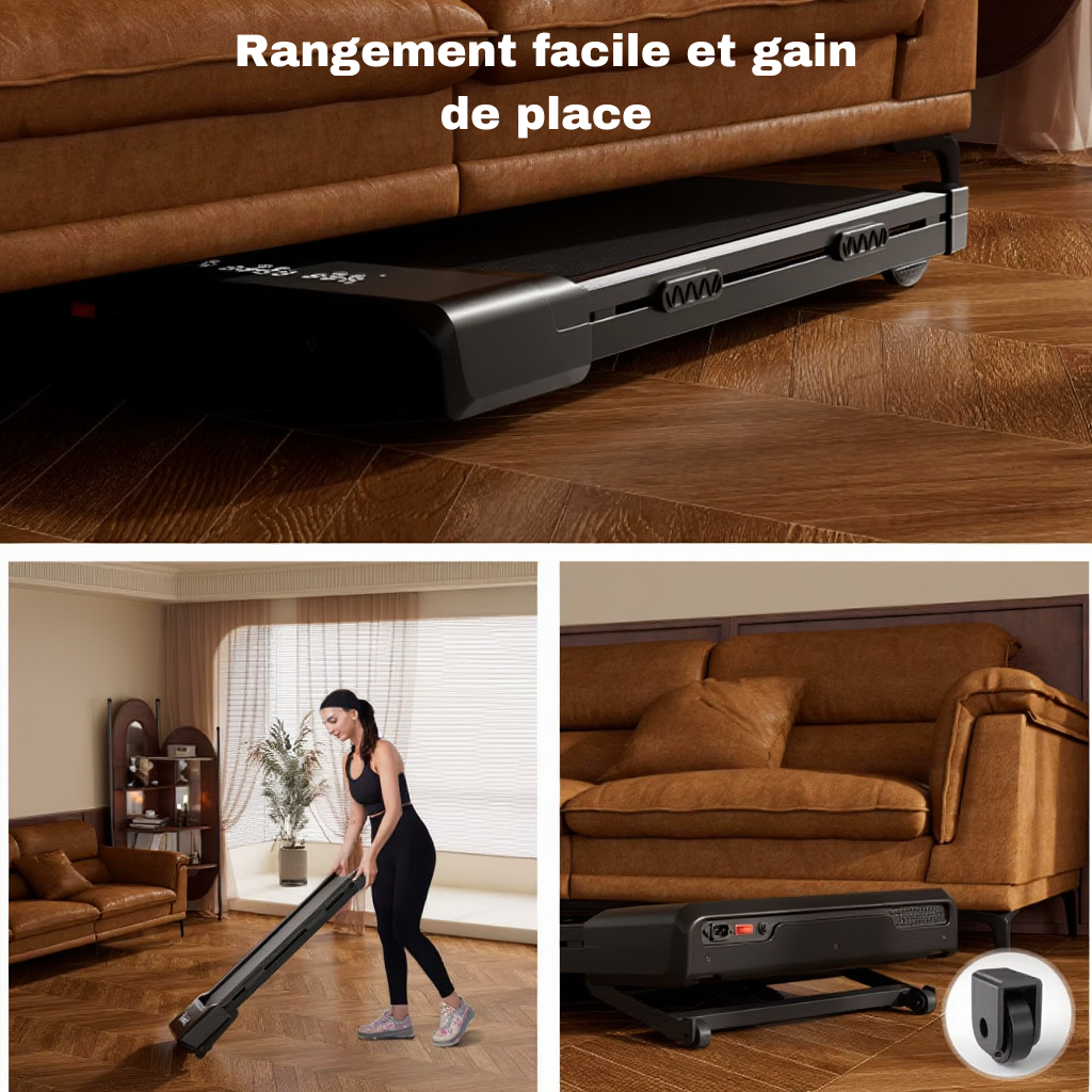 Tapis de Marche Pliable 3 en 1 – Inclinaison 9% | L'atelier Cardio