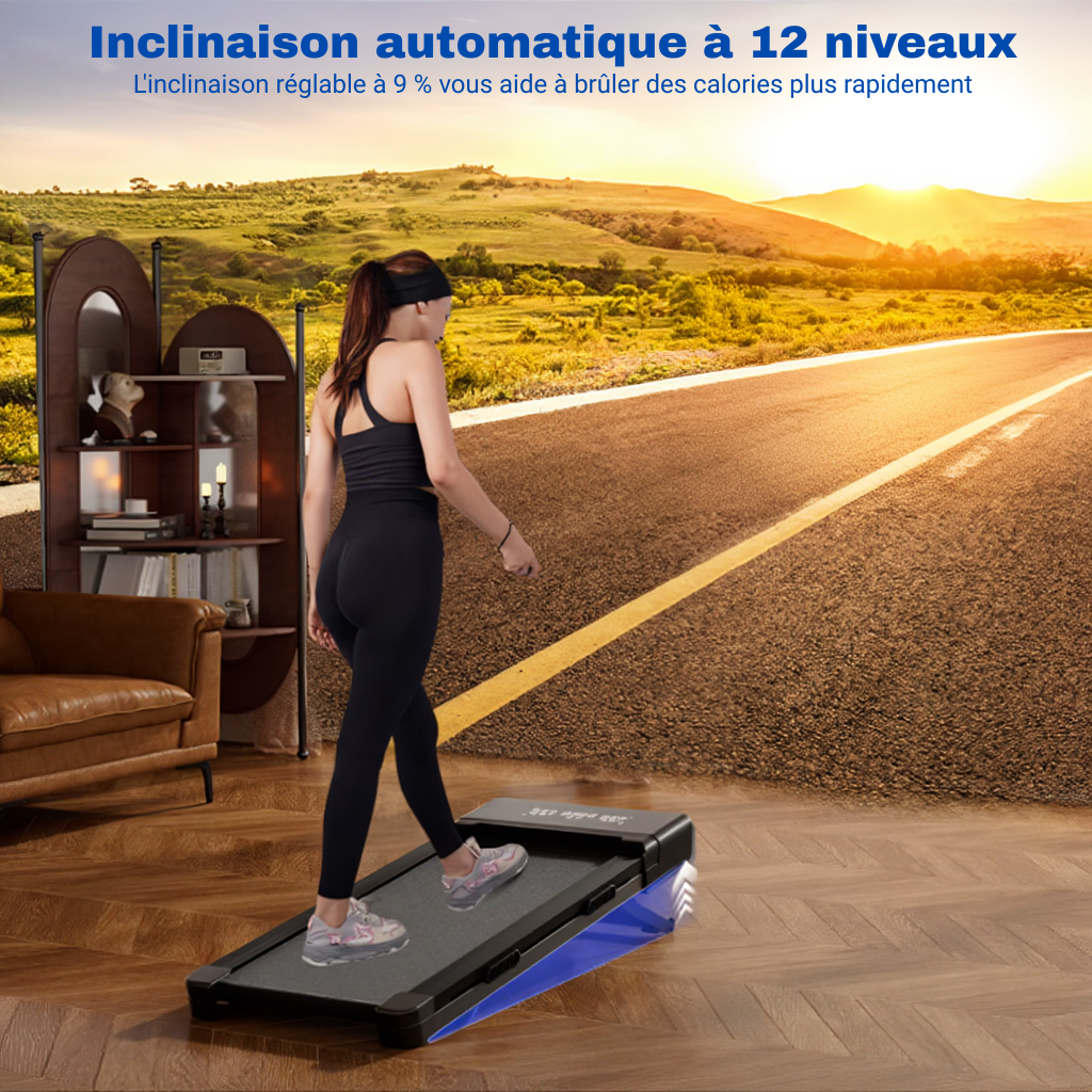 Tapis de Marche Pliable 3 en 1 – Inclinaison 9% | L'atelier Cardio