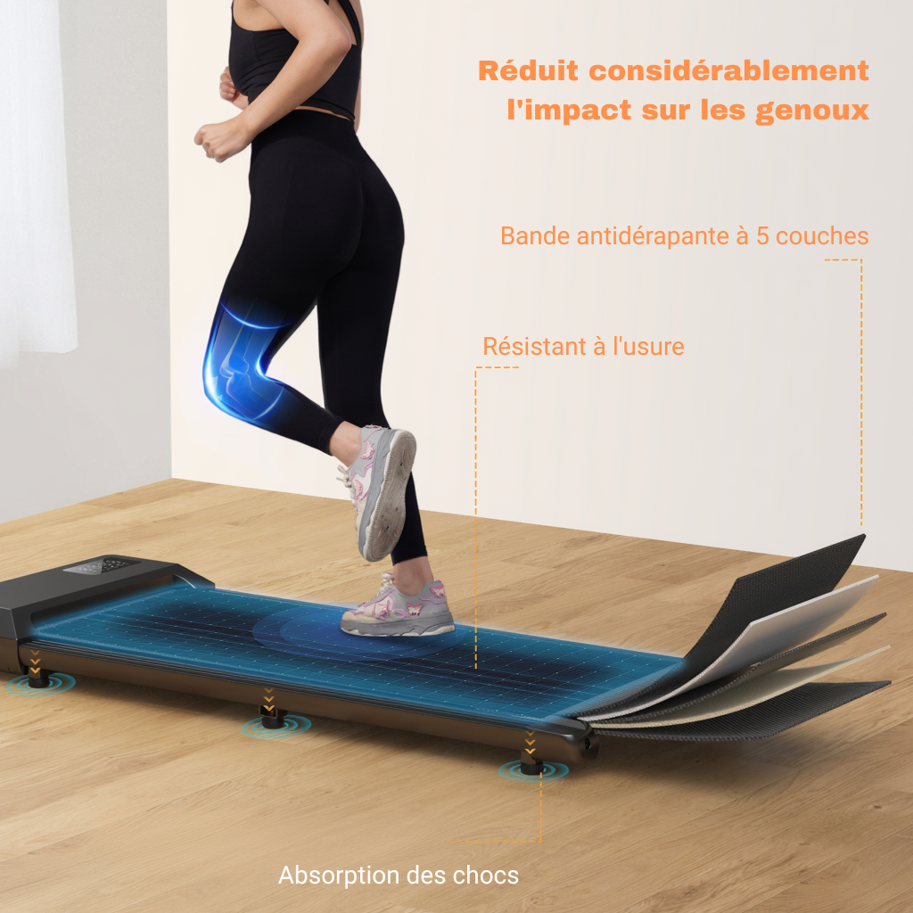 Tapis de Marche Pliable 7 km/h | L'atelier Cardio