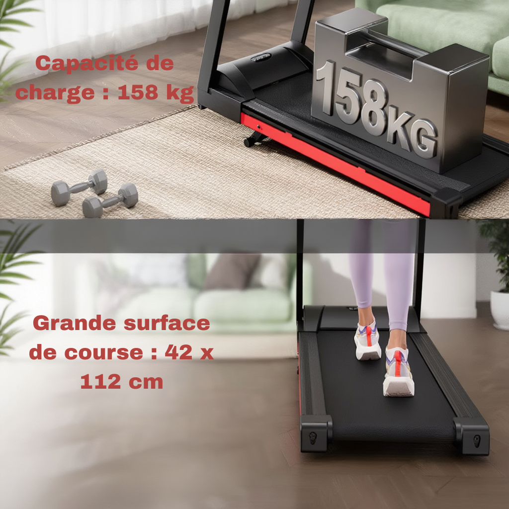 Tapis de Marche/Course - 16 km/h - Inclinaison 6 %| L'atelier Cardio