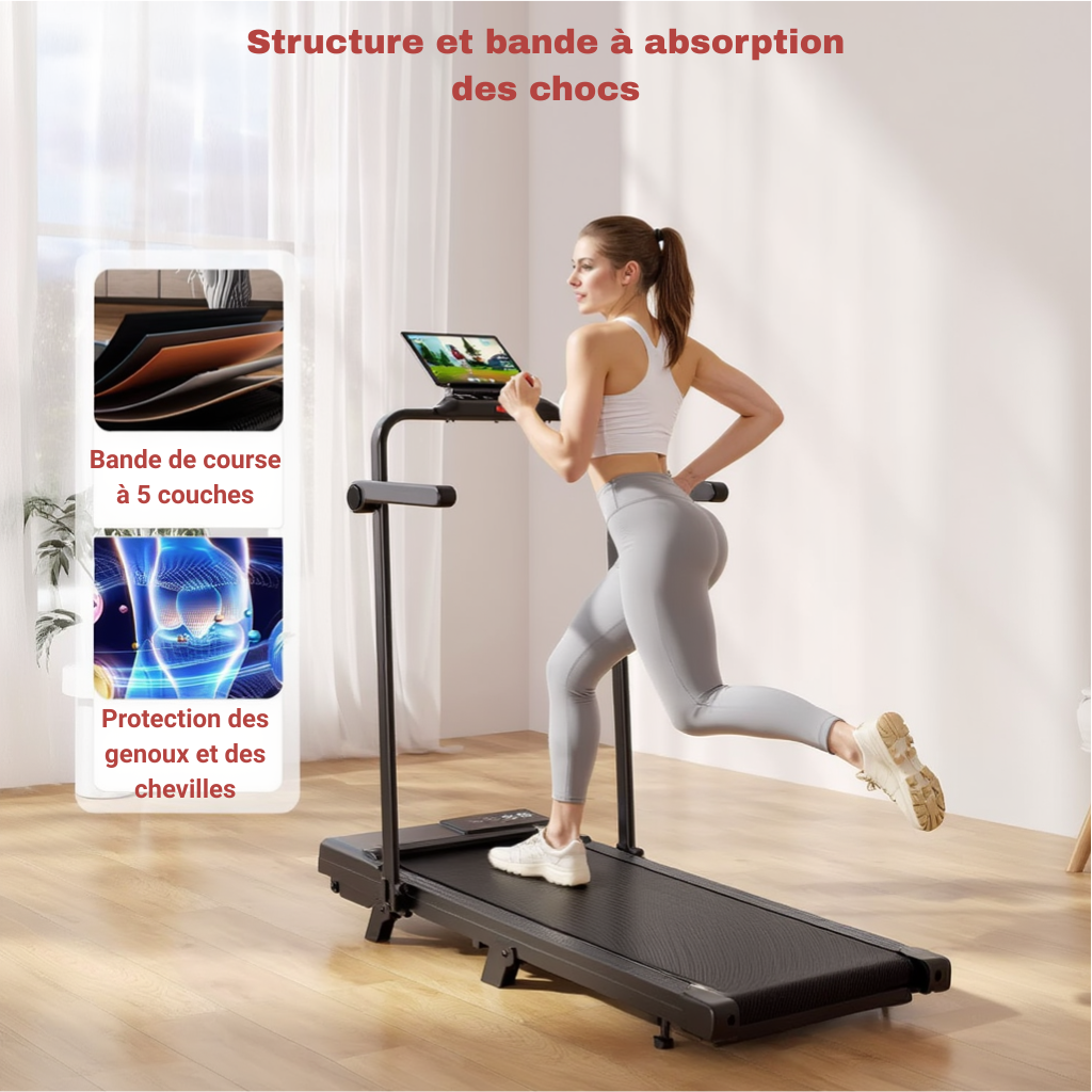 Tapis de Marche/Course Pliable - 12 km/h | L'atelier Cardio
