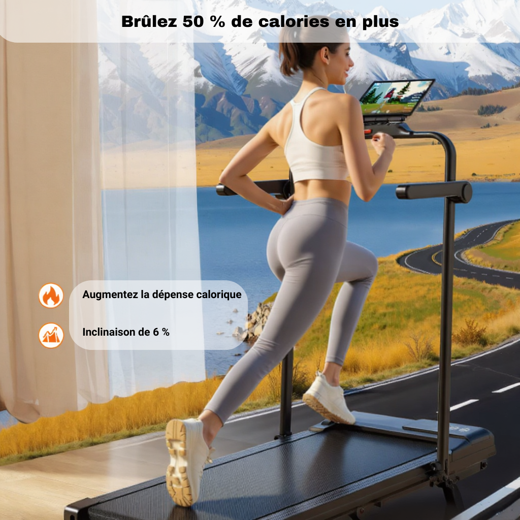 Tapis de Marche/Course Pliable - 12 km/h | L'atelier Cardio