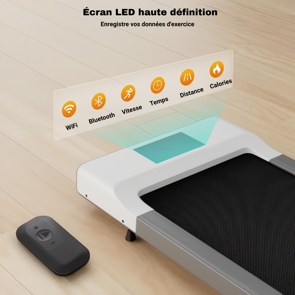 Tapis de Marche Pliable Ultra-Fin –  6 km/h | L'atelier Cardio