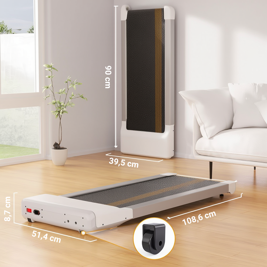 Tapis de Marche Pliable Ultra-Fin –  6 km/h | L'atelier Cardio