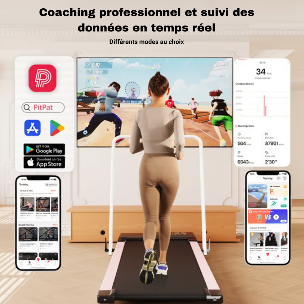 Tapis de Marche/Course Pliable 2 en 1 - 12 km/h | L'atelier Cardio