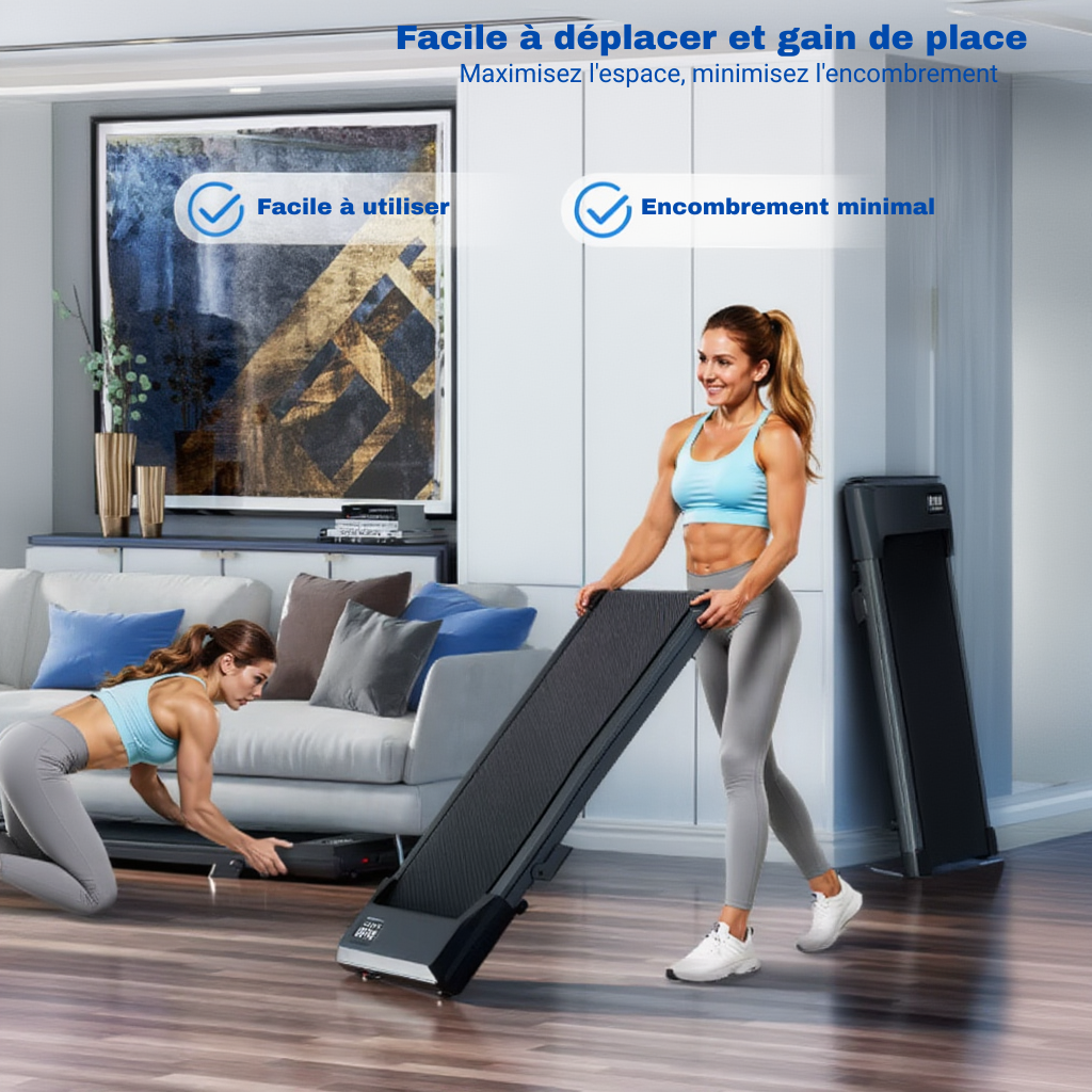 Tapis de Marche Pliable – 2,5 CV - Inclinaison 6 % | L'atelier Cardio