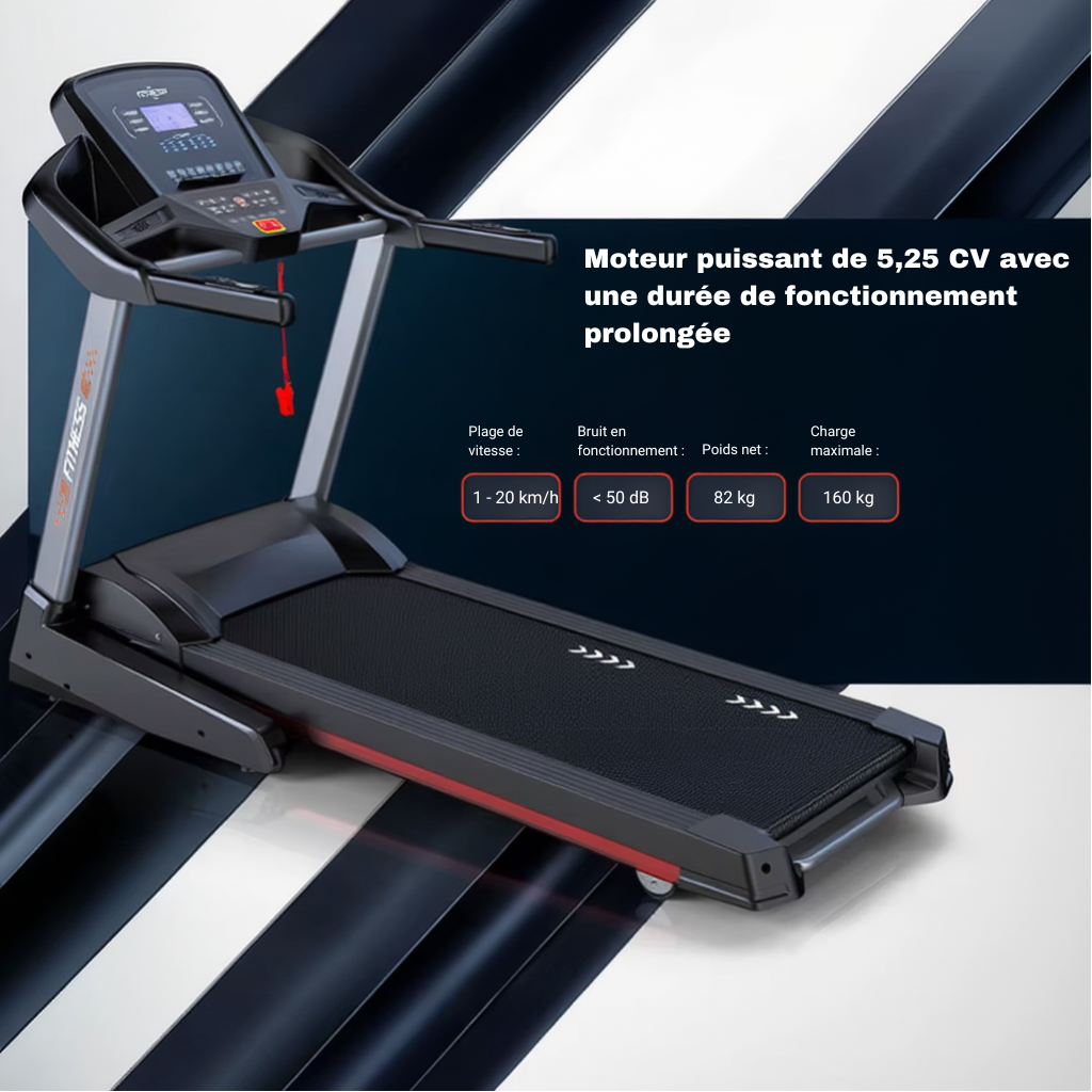 Tapis de Course Pliable  – 20 km/h | L'atelier Cardio