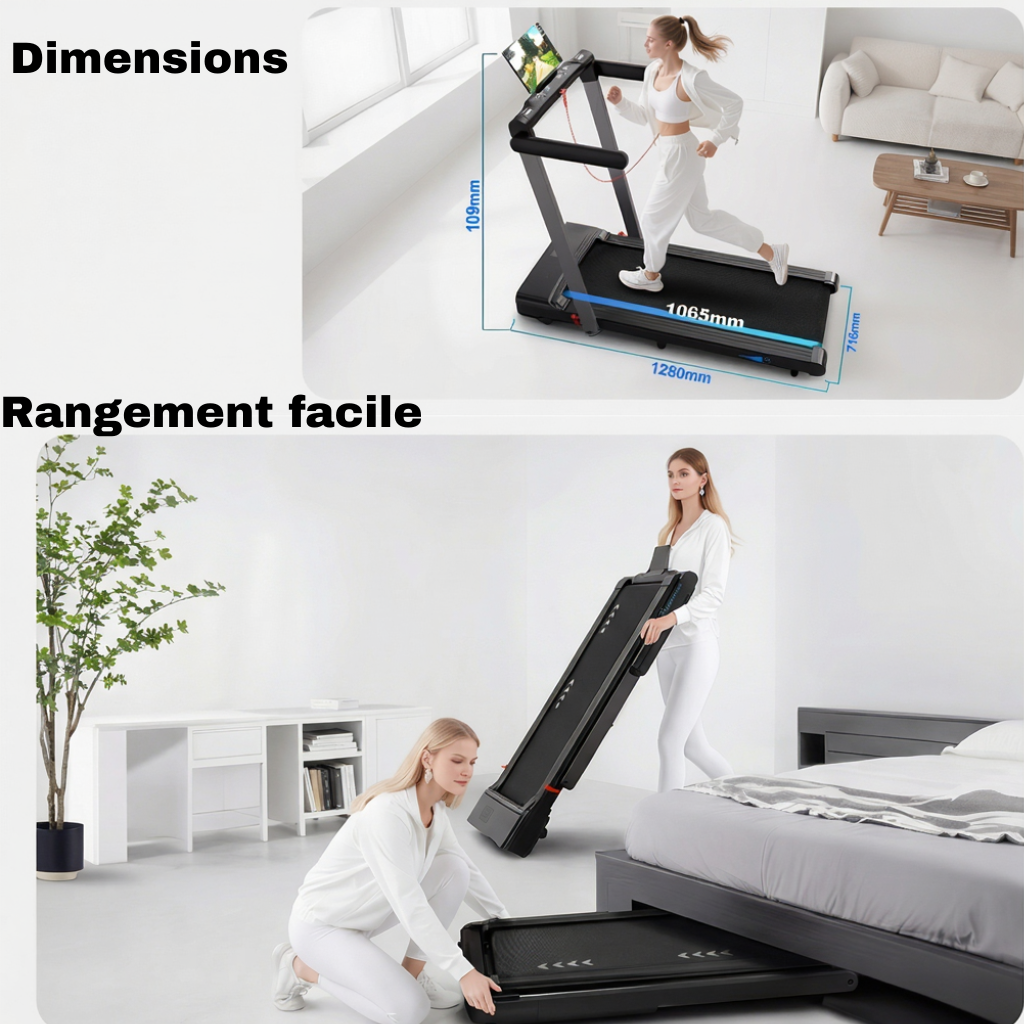 Tapis de Marche/Course Pliable – 12 km/h | L'atelier Cardio