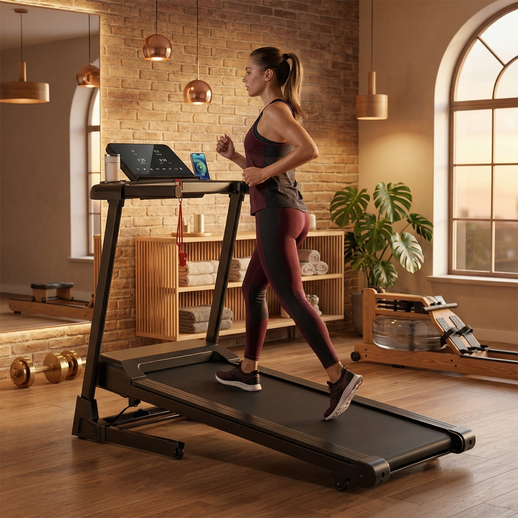 Tapis de Course Pliable - 13,5 km/h - Pente 15% | L'atelier Cardio